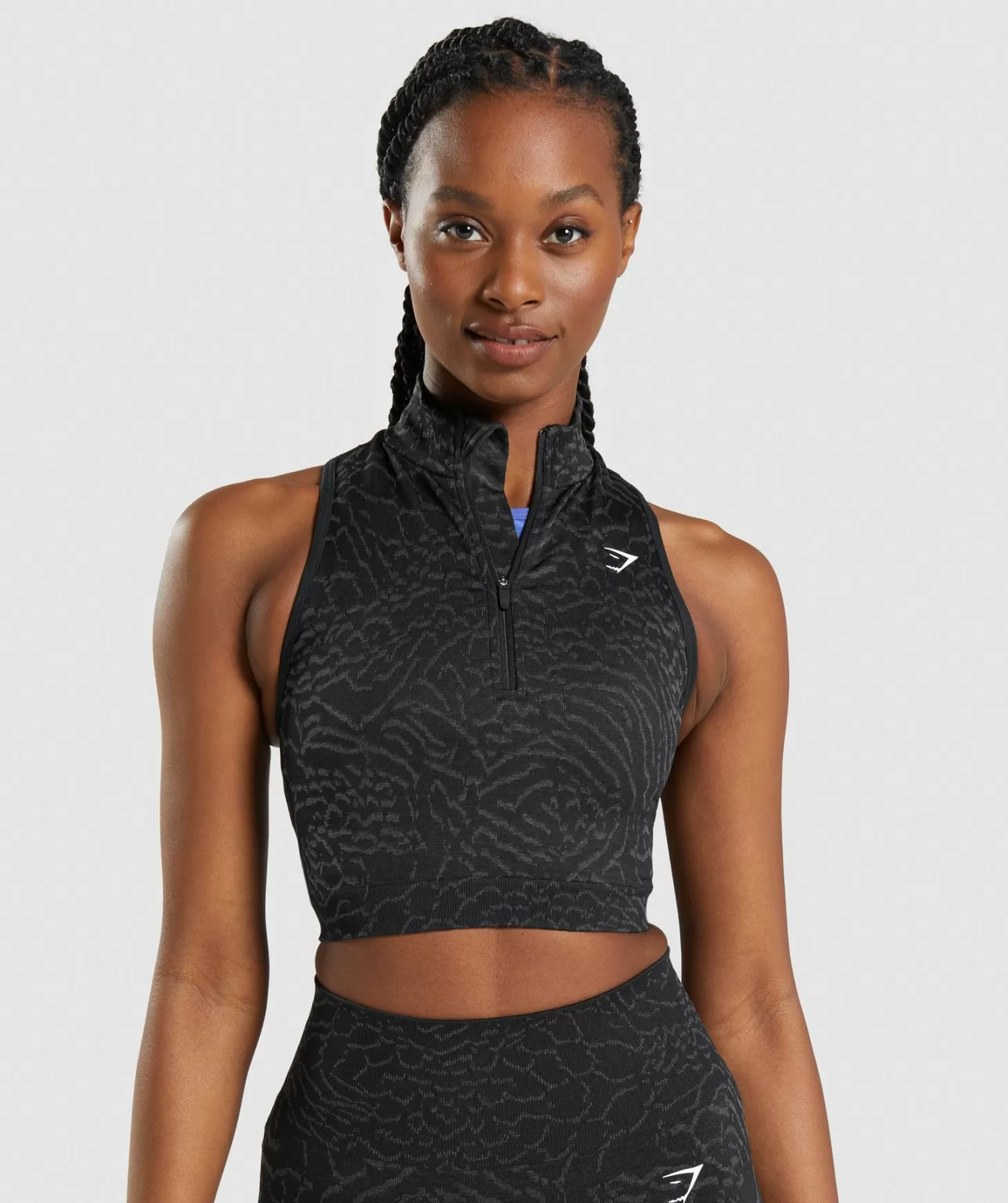 Gymshark Adapt Animal Seamless Crop 1/2 Zip