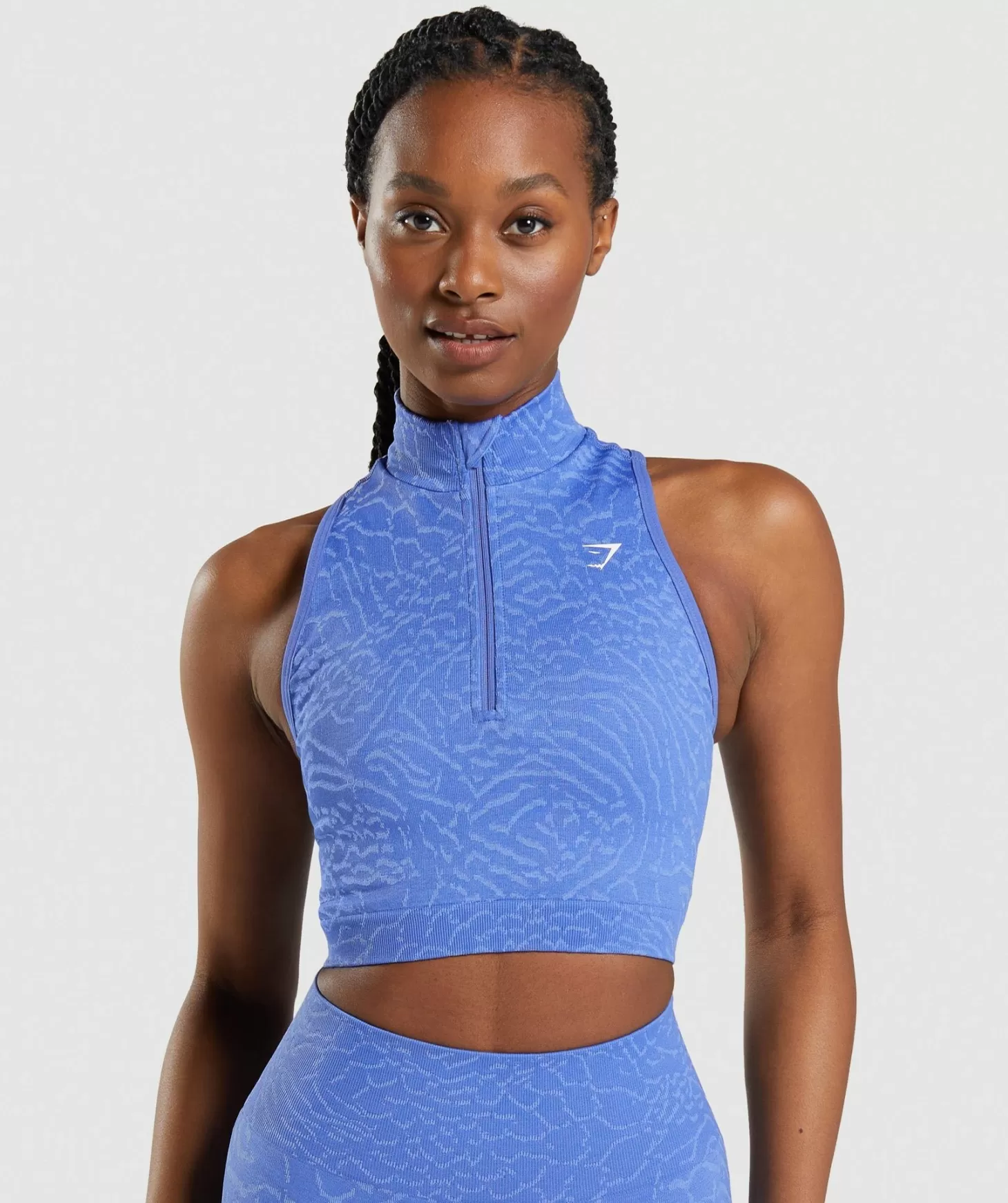 Gymshark Adapt Animal Seamless Crop 1/2 Zip