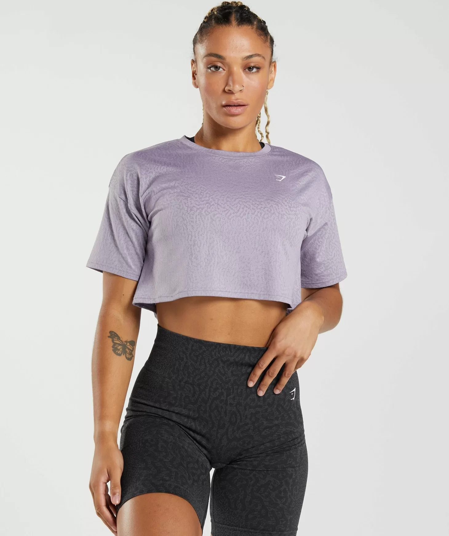 Gymshark Adapt Animal Seamless Crop Top