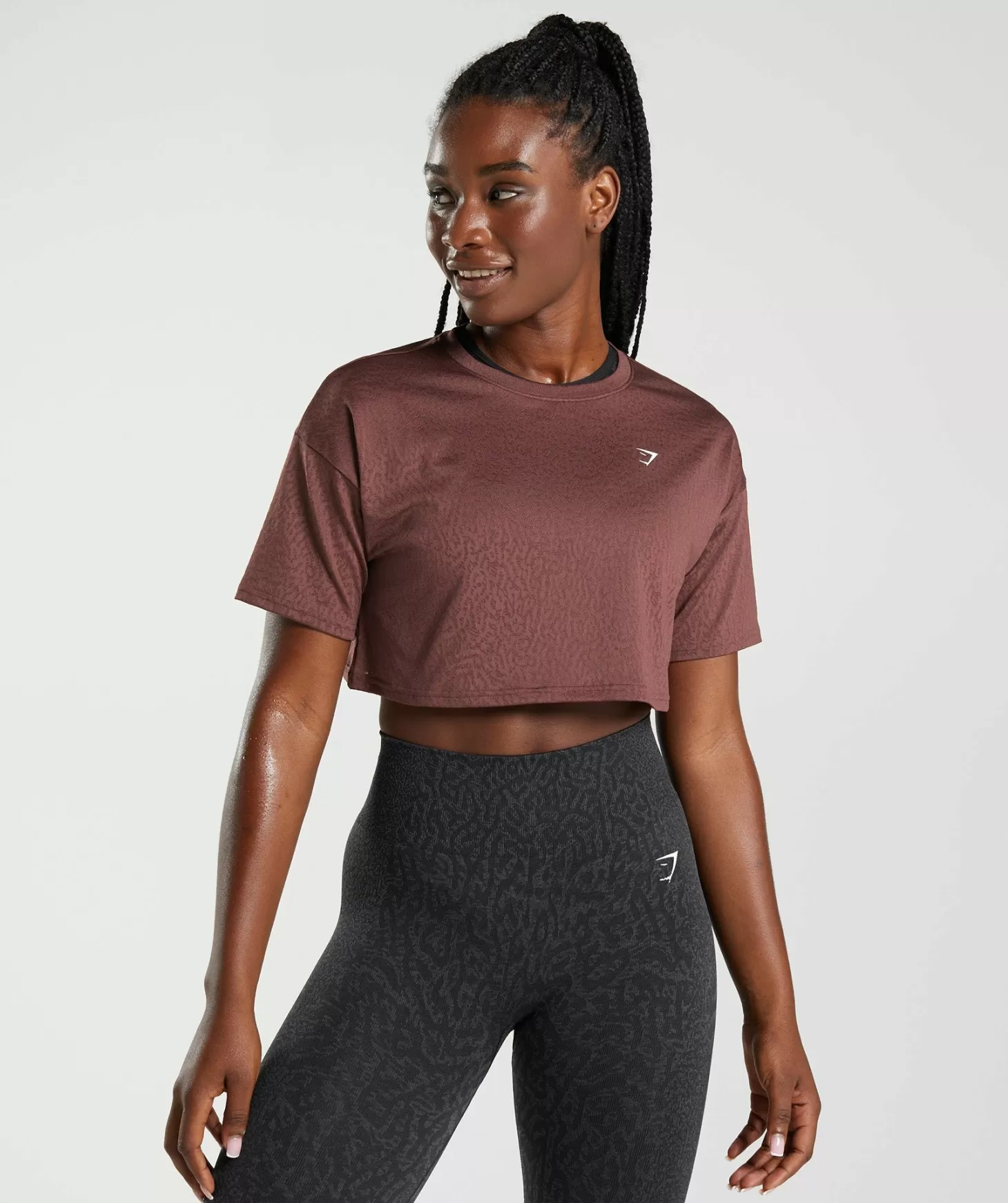 Gymshark Adapt Animal Seamless Crop Top