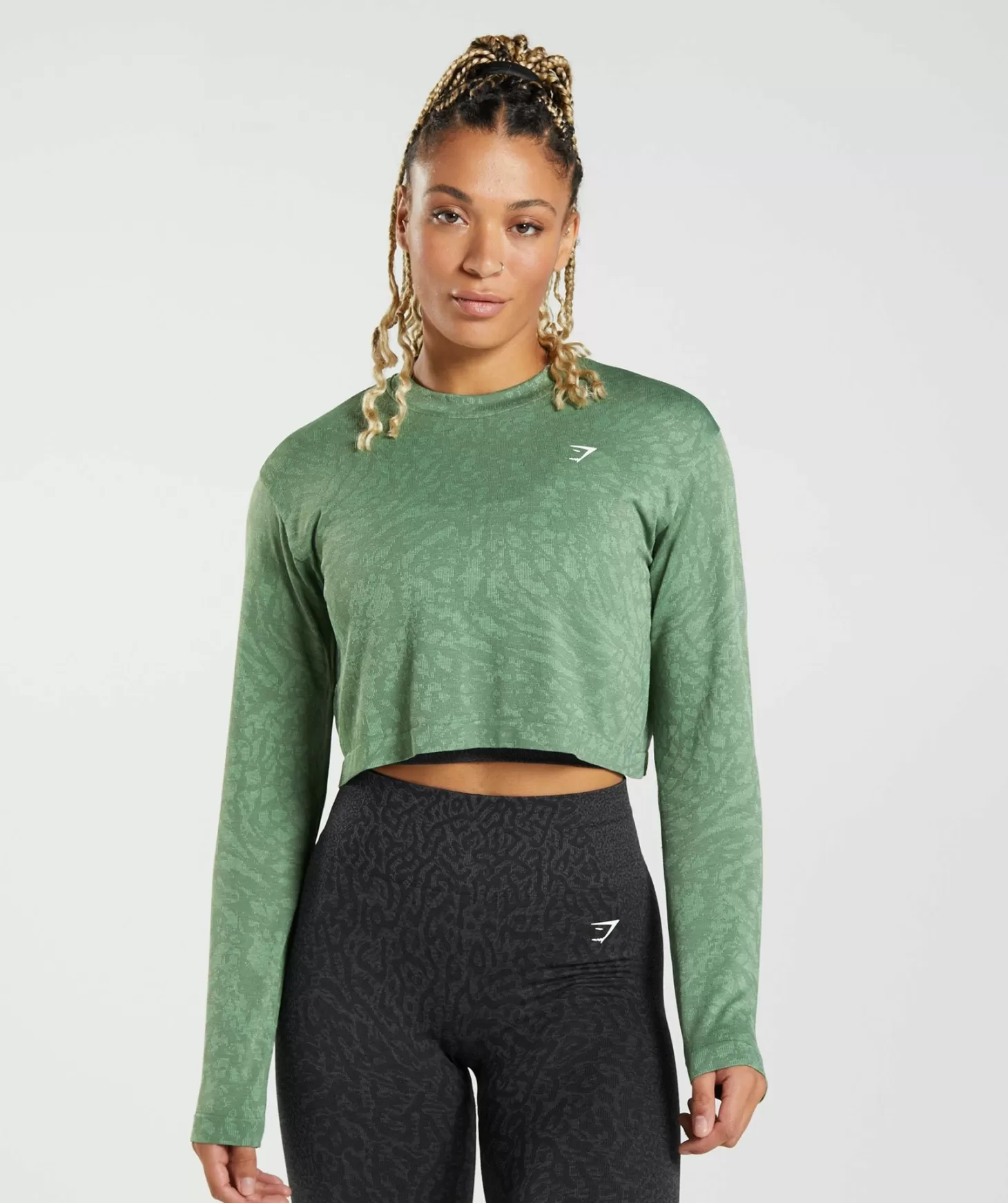 Gymshark Adapt Animal Seamless Long Sleeve Top