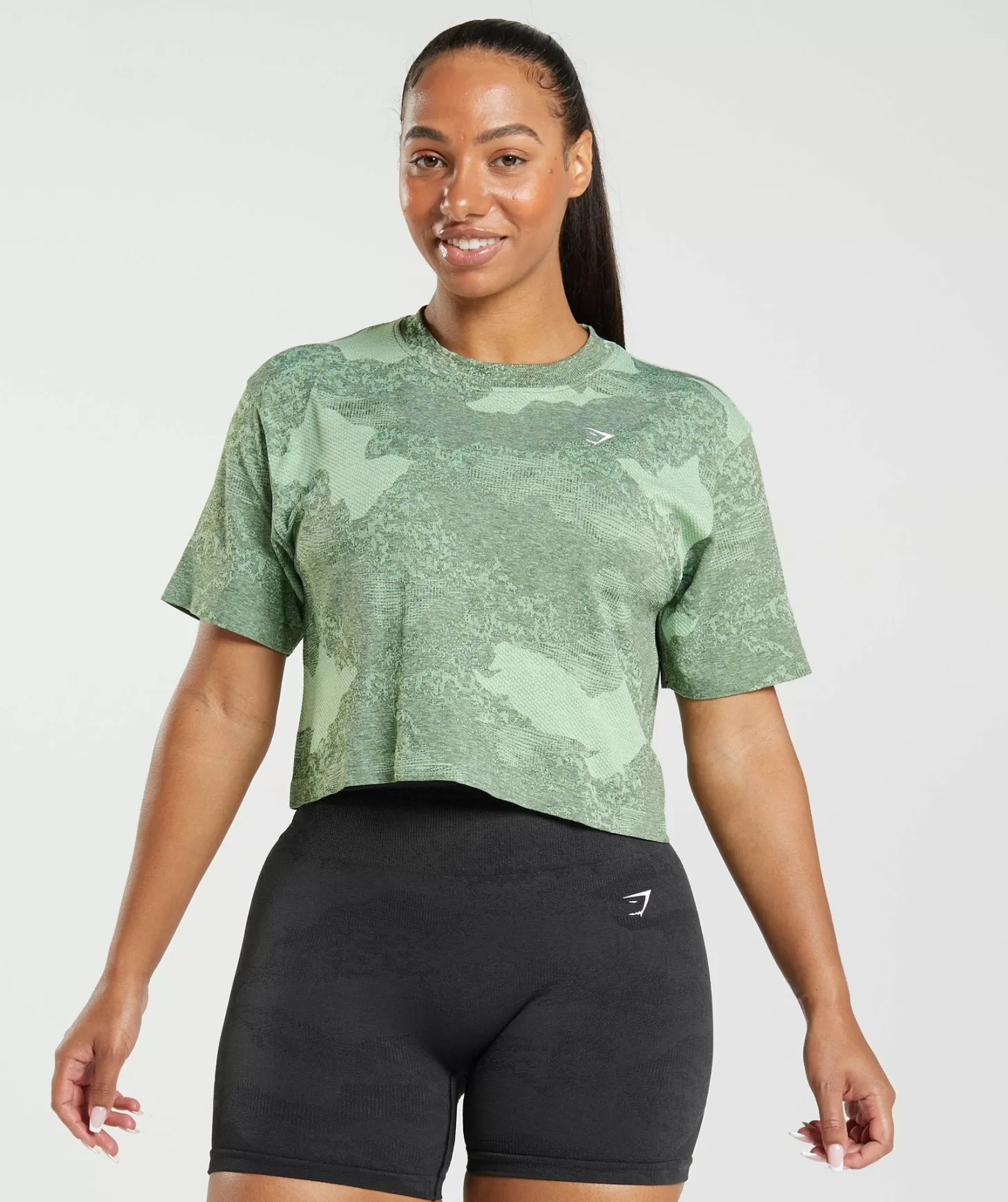 Gymshark Adapt Camo Seamless Crop Top