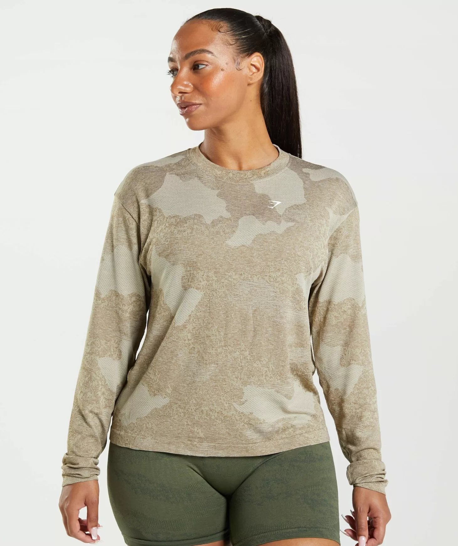 Gymshark Adapt Camo Seamless Long Sleeve Top