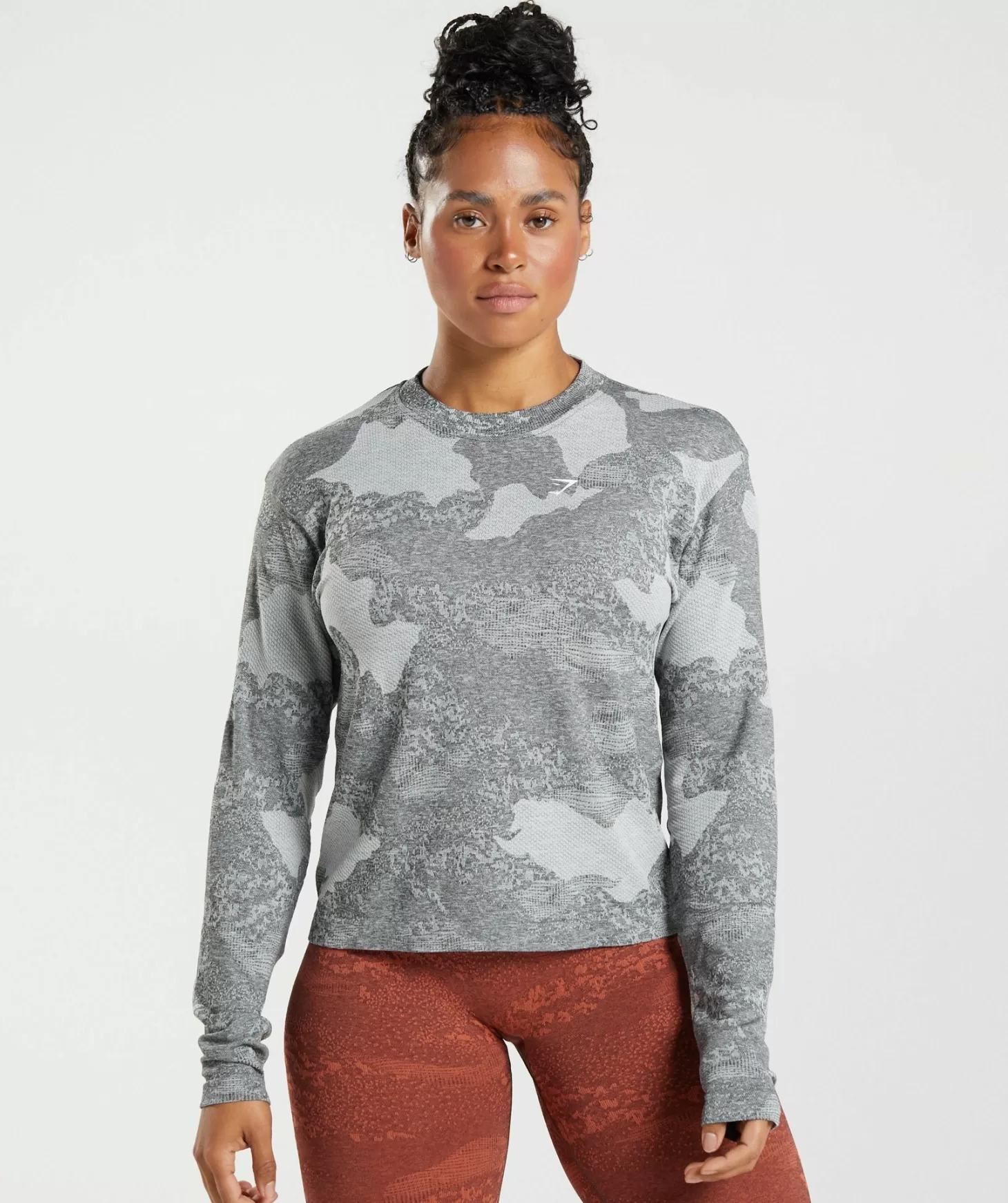 Gymshark Adapt Camo Seamless Long Sleeve Top