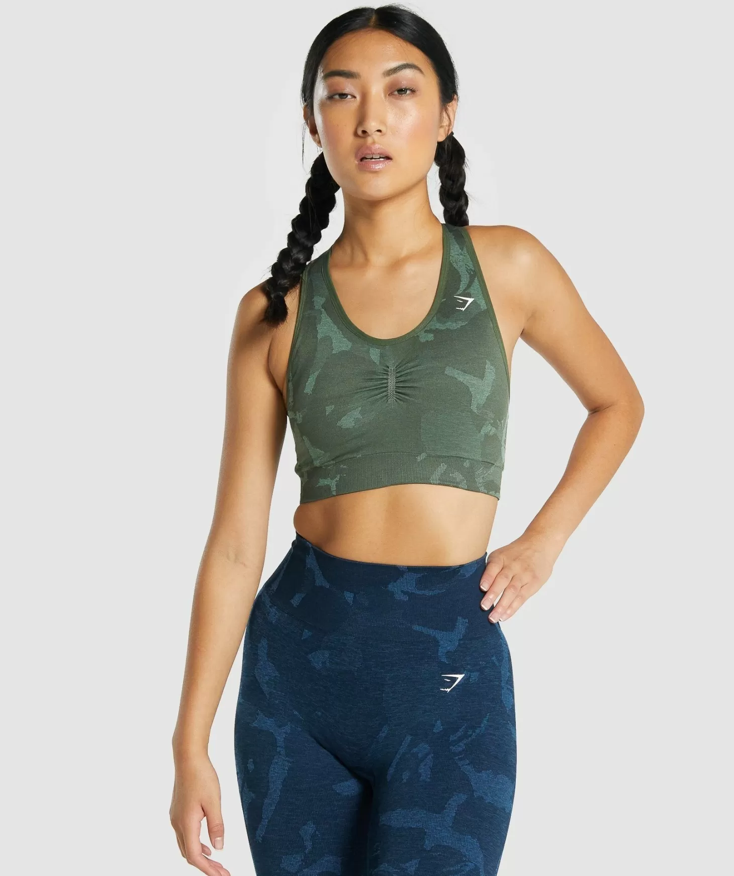 Gymshark Adapt Camo Seamless Racer Back Sports Bra