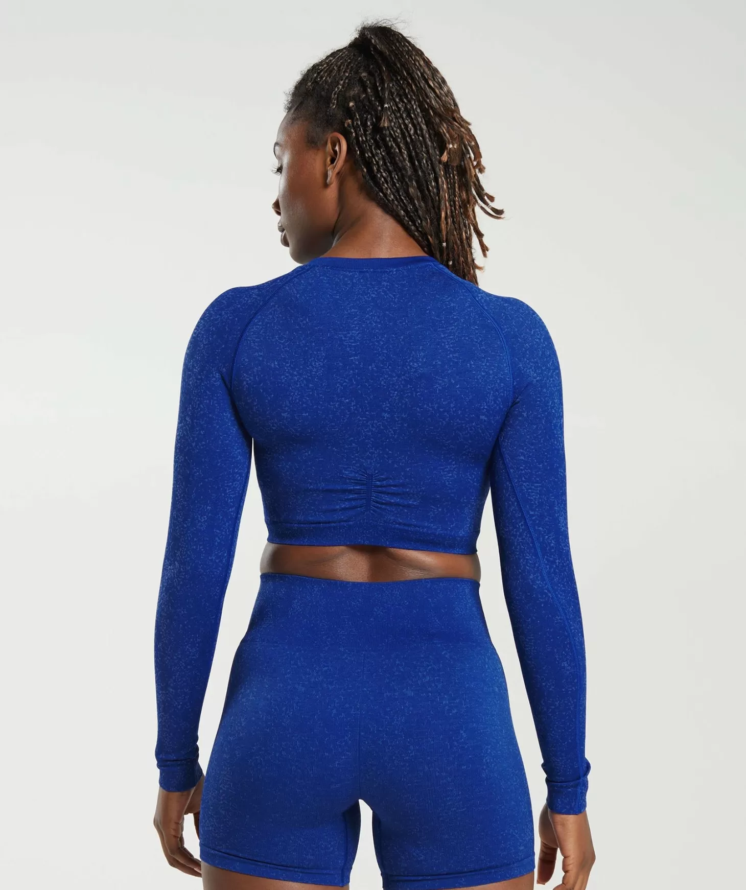 Gymshark Adapt Fleck Seamless Long Sleeve Crop Top