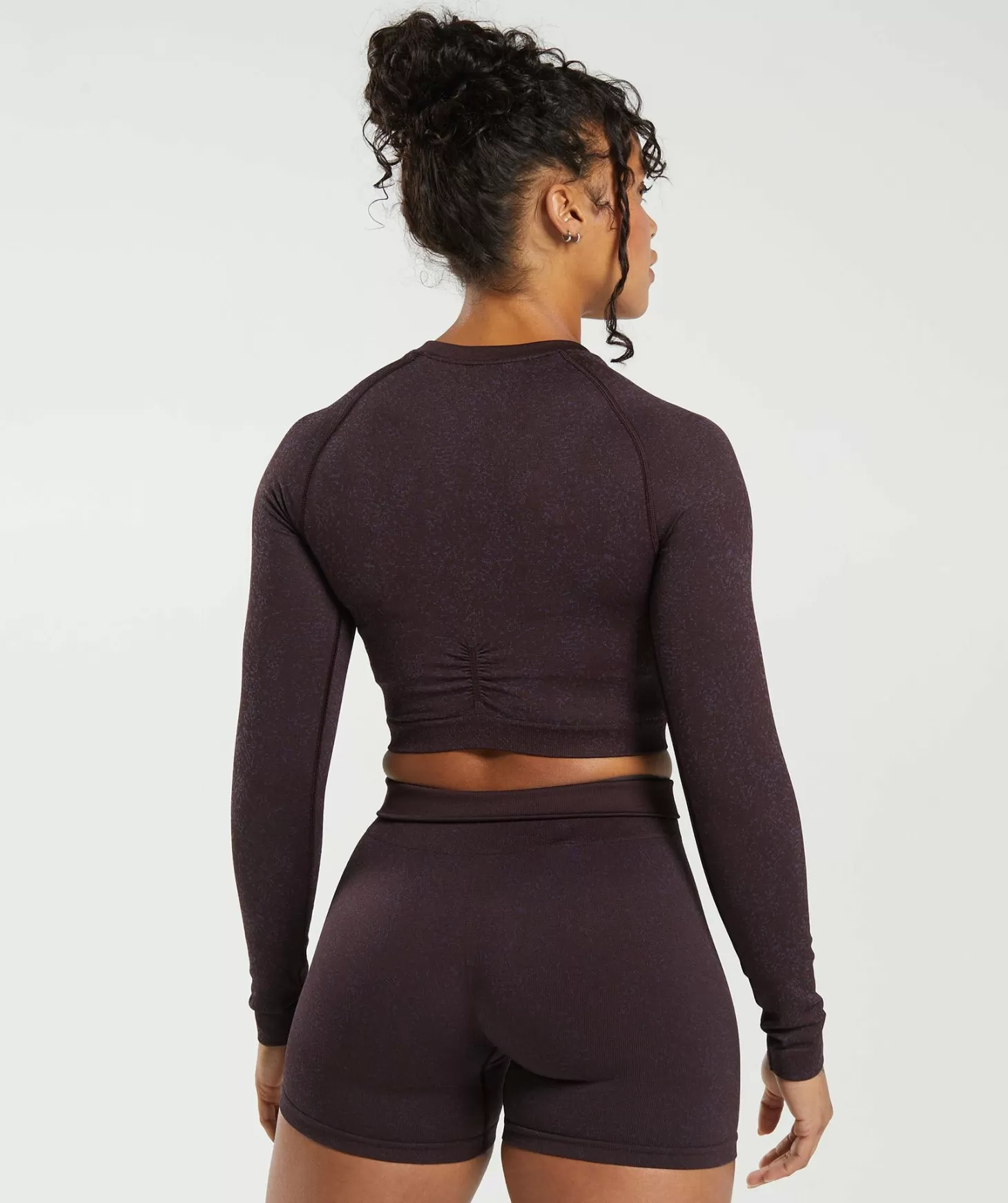 Gymshark Adapt Fleck Seamless Long Sleeve Crop Top