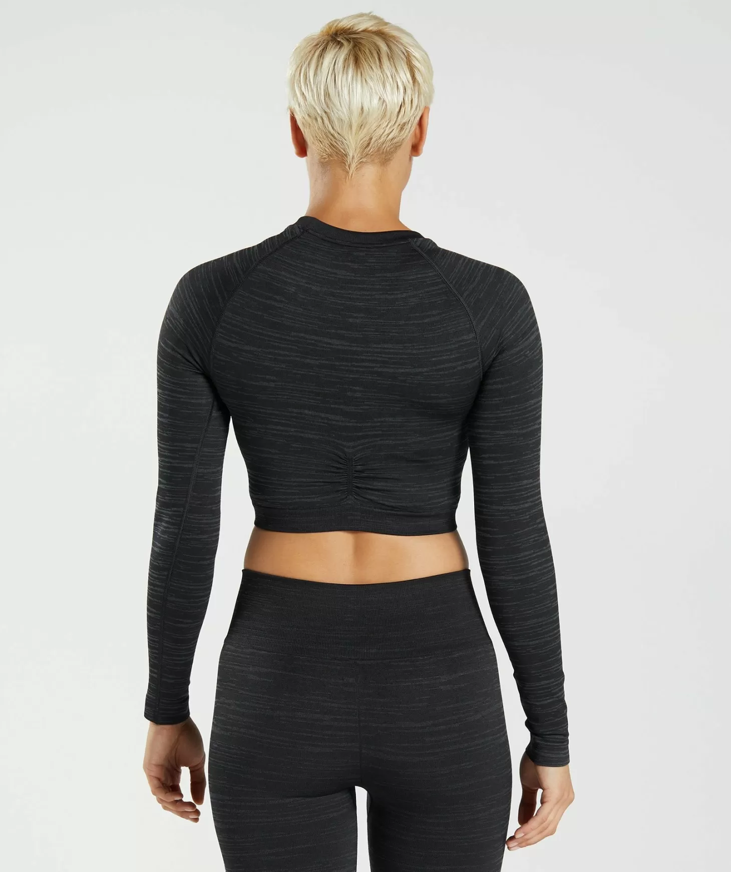 Gymshark Adapt Marl Seamless Long Sleeve Crop Top