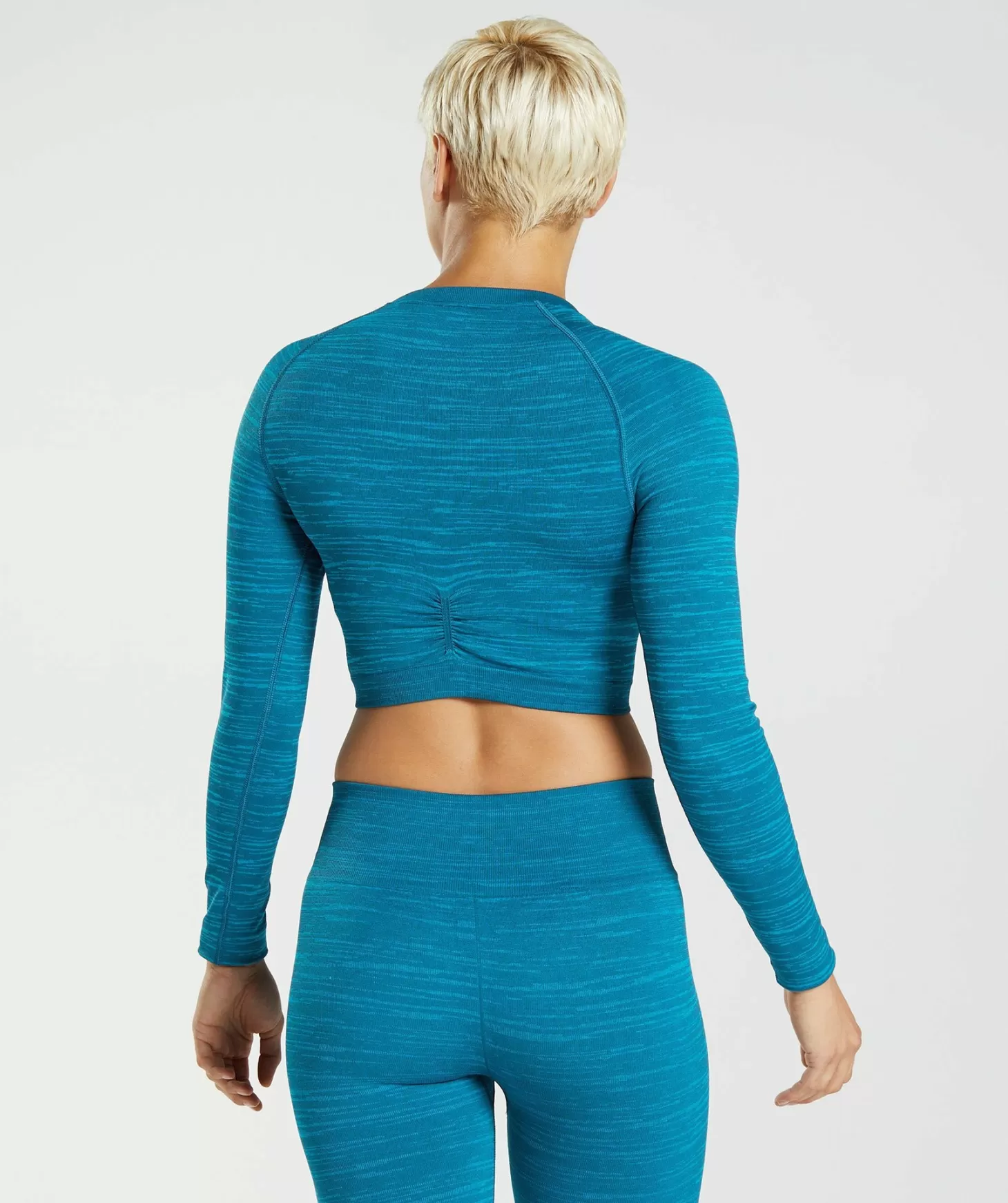 Gymshark Adapt Marl Seamless Long Sleeve Crop Top