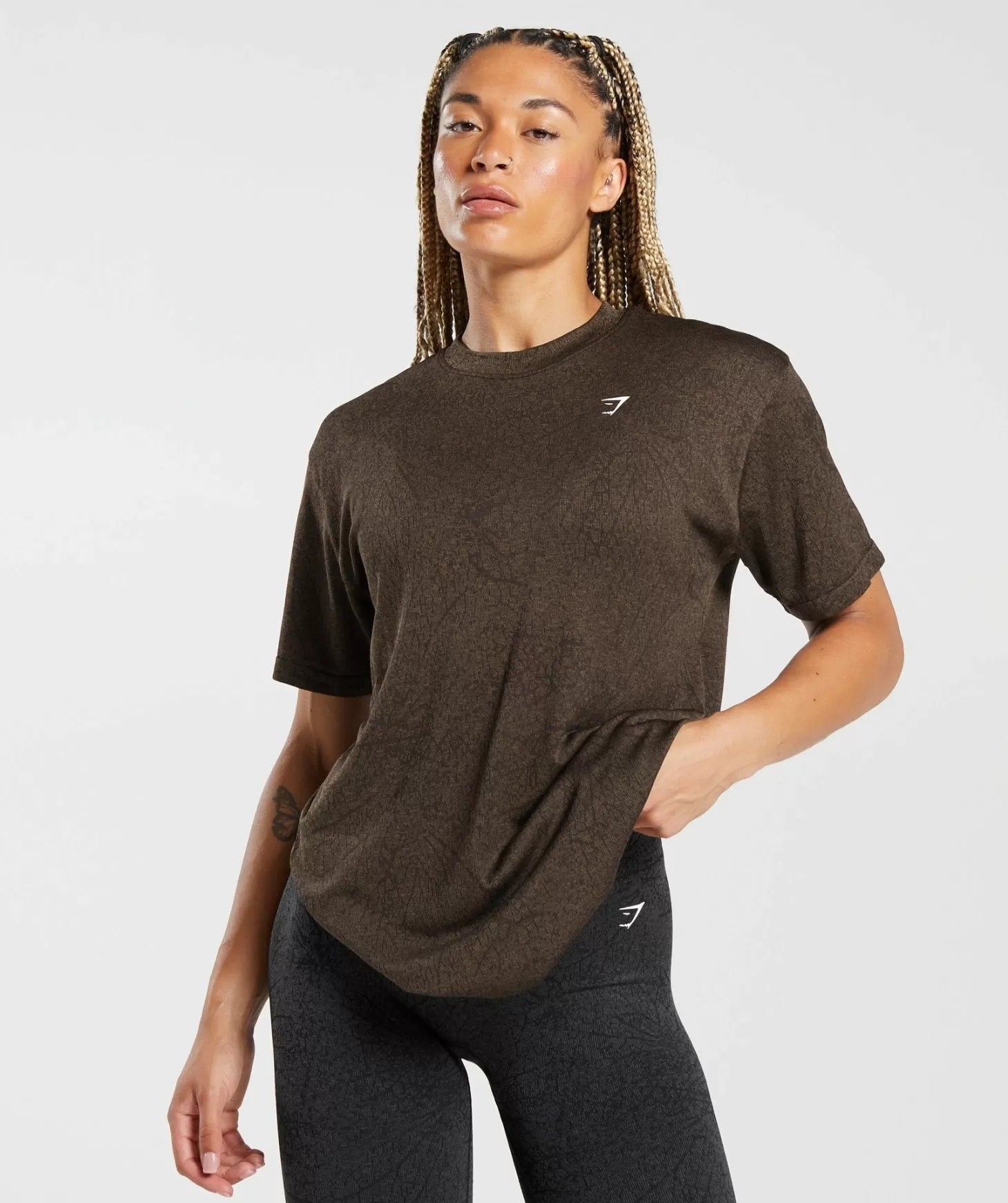 Gymshark Adapt Pattern Seamless Loose Top