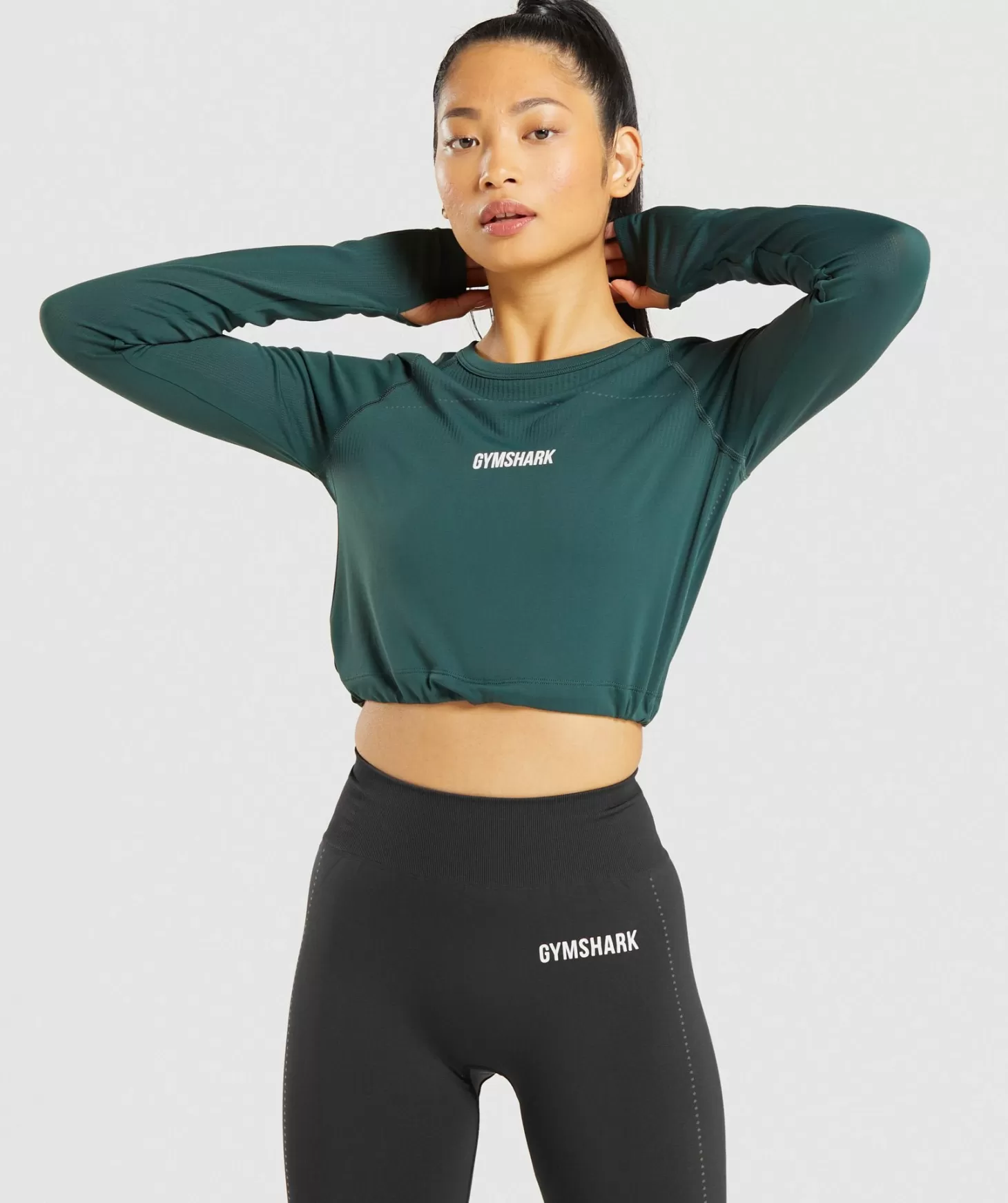 Gymshark Breeze Lightweight Seamless Long Sleeve Crop Top