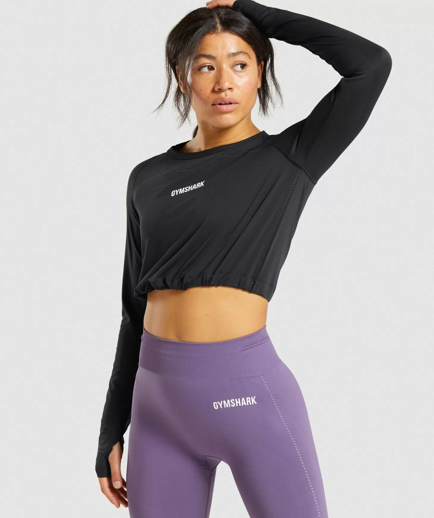 Gymshark Breeze Lightweight Seamless Long Sleeve Crop Top