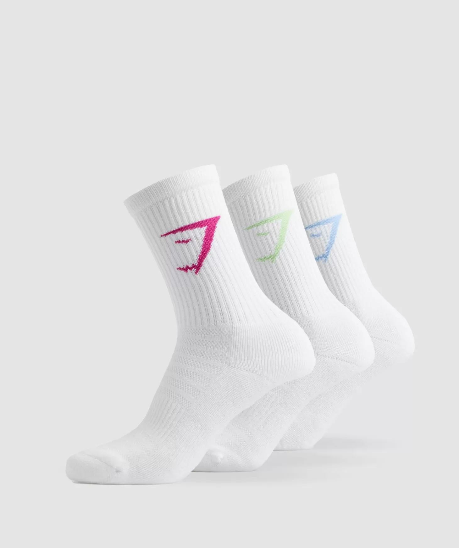 Sportsokken | Gymshark Sportsokken Crew Colour Socks 3Pk