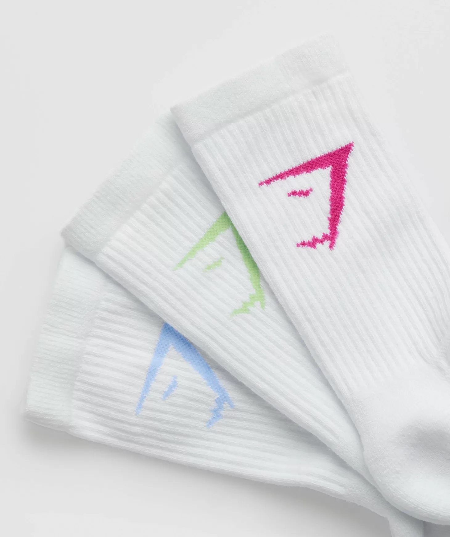 Sportsokken | Gymshark Sportsokken Crew Colour Socks 3Pk