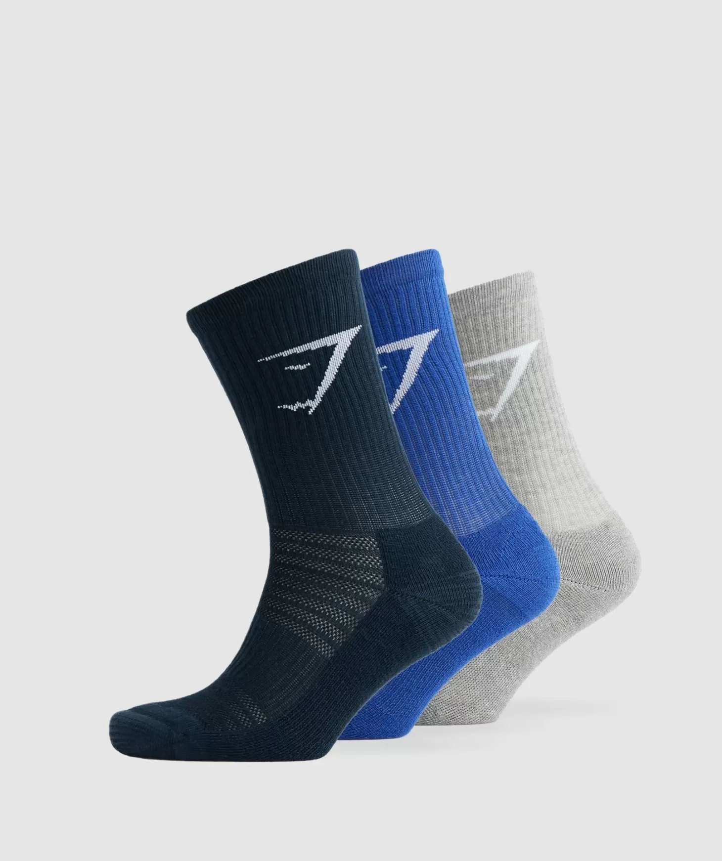 Sportsokken | Gymshark Sportsokken Crew Socks 3Pk