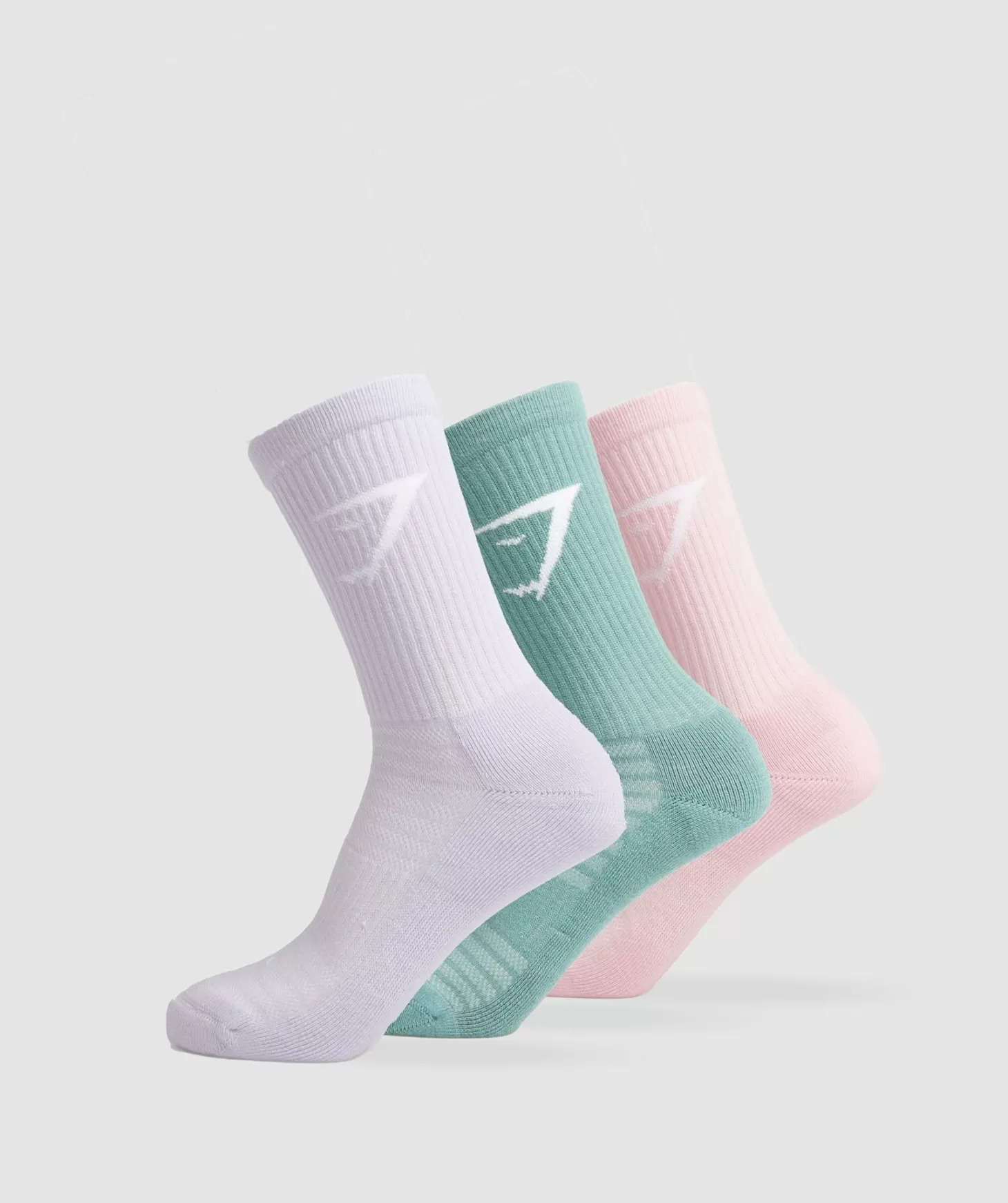 Sportsokken | Gymshark Sportsokken Crew Socks 3Pk