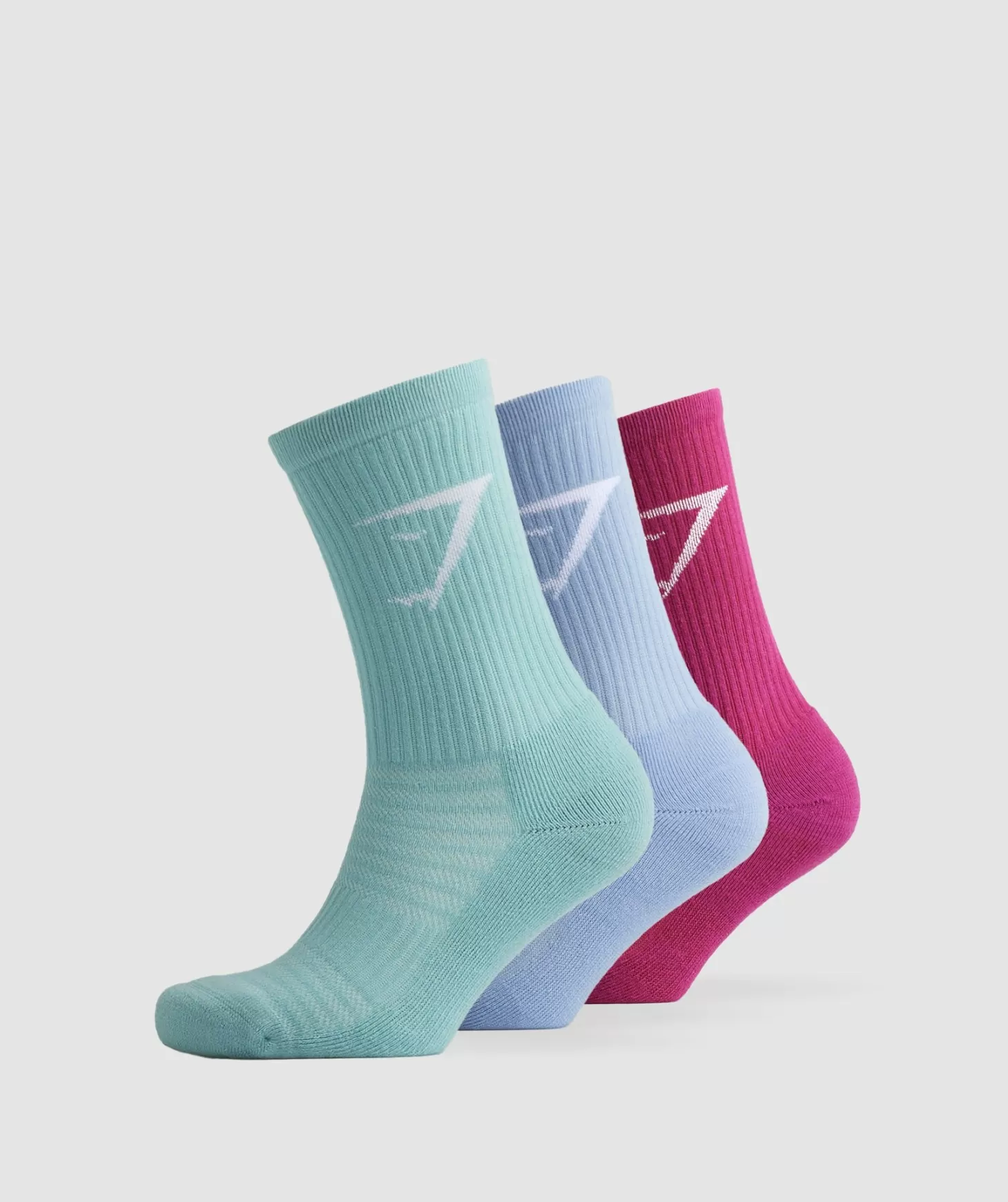 Sportsokken | Gymshark Sportsokken Crew Socks 3Pk