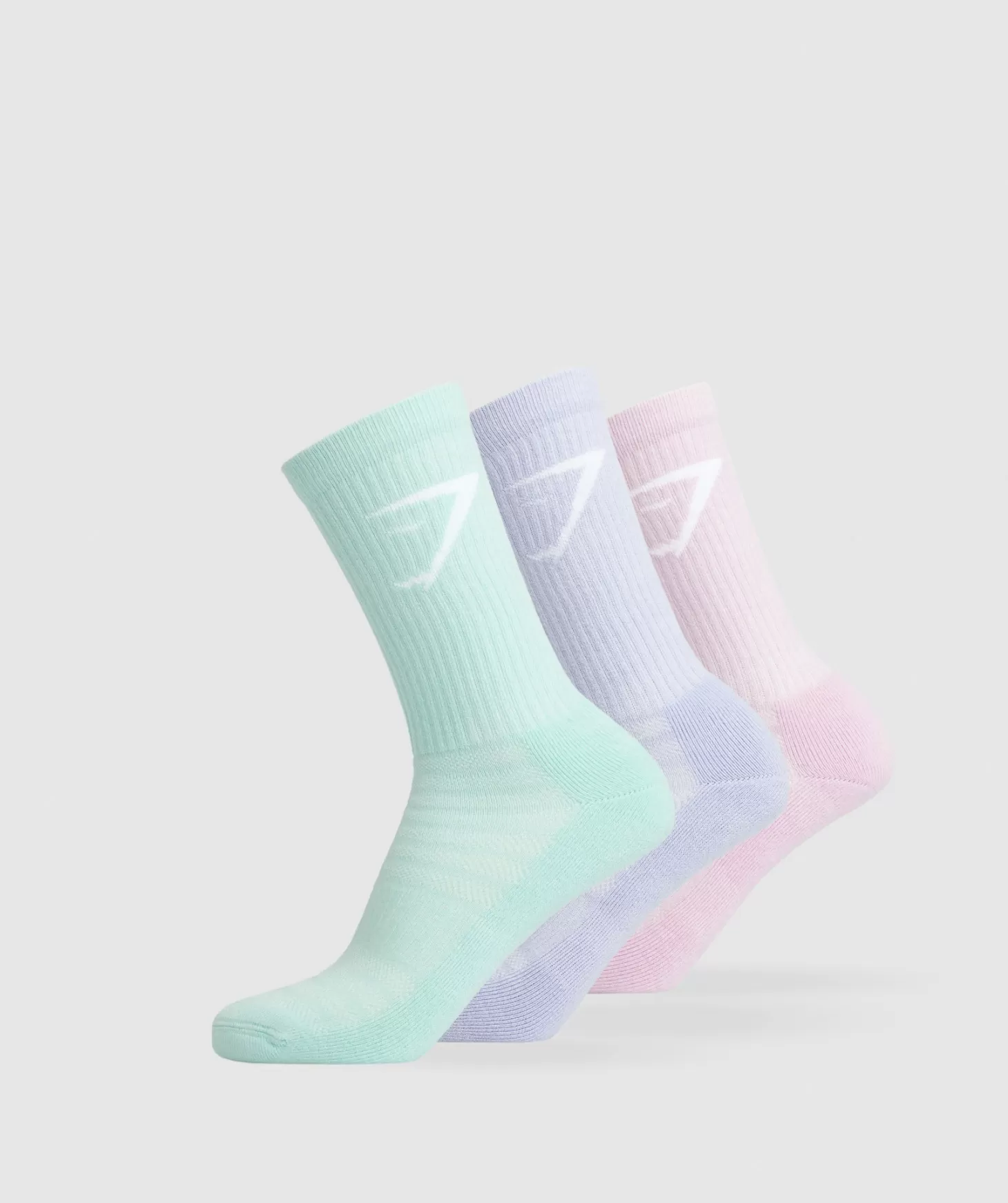 Sportsokken | Gymshark Sportsokken Crew Socks 3Pk