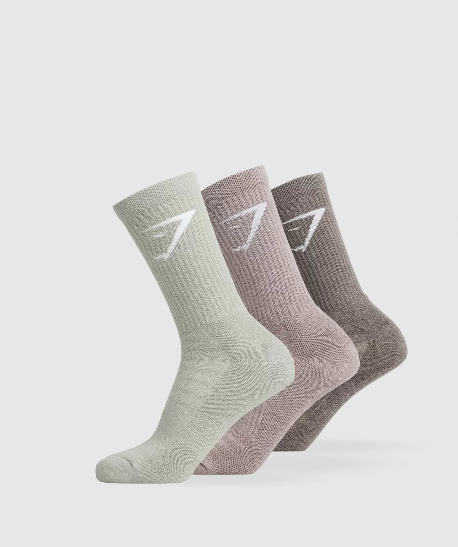 Sportsokken | Gymshark Sportsokken Crew Socks 3Pk