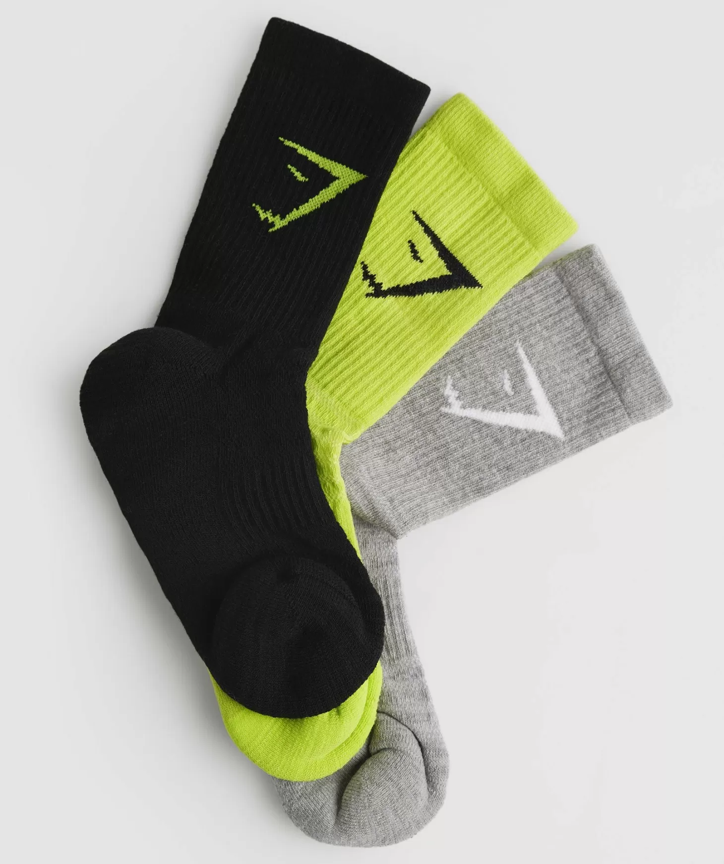 Sportsokken | Gymshark Sportsokken Crew Socks 3Pk