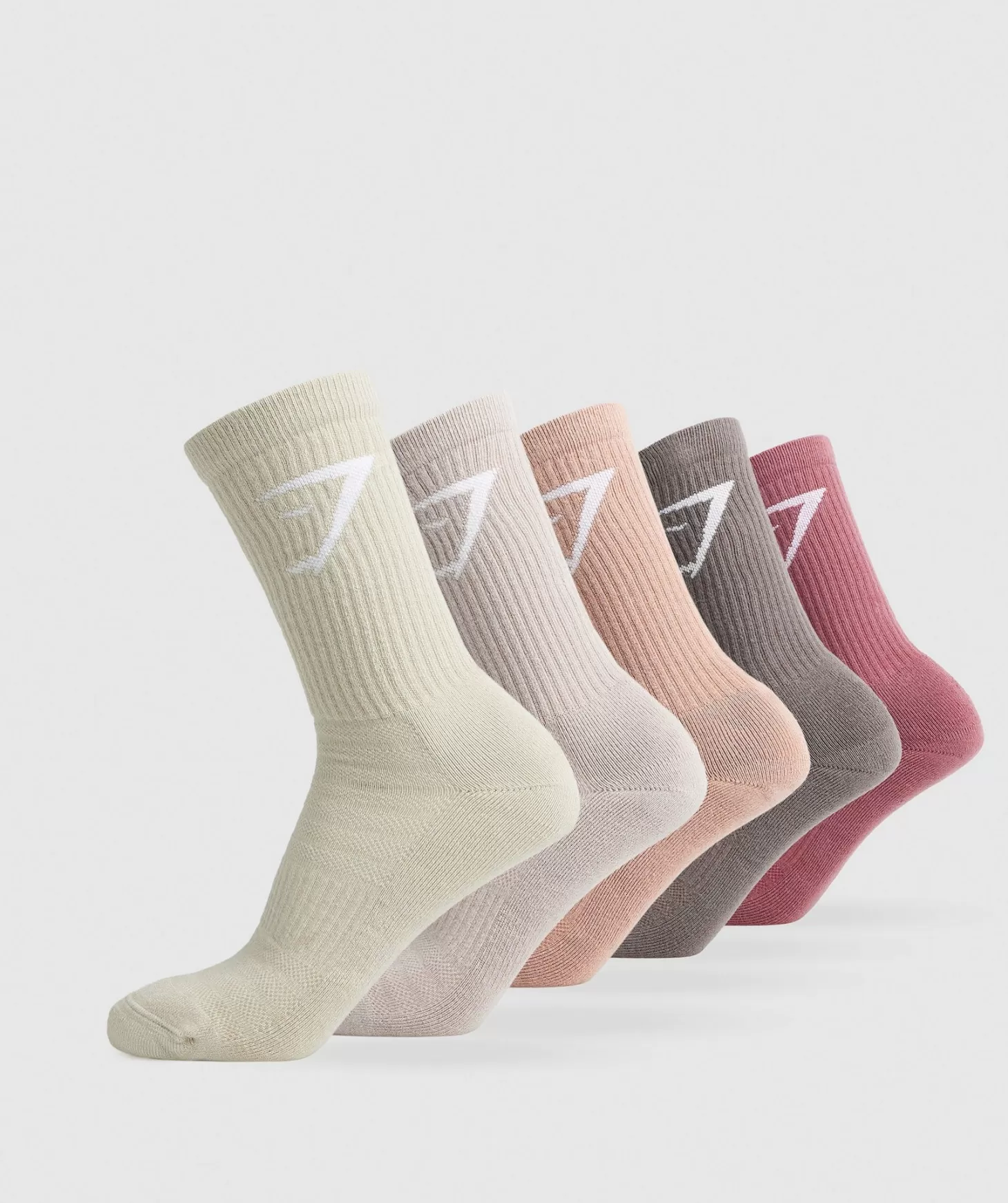 Sportsokken | Gymshark Sportsokken Crew Socks 5Pk