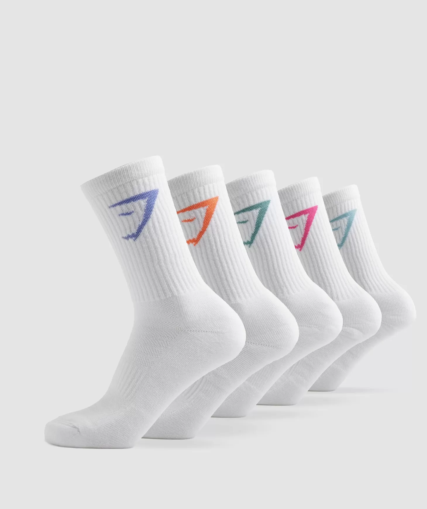 Sportsokken | Gymshark Sportsokken Crew Socks 5Pk