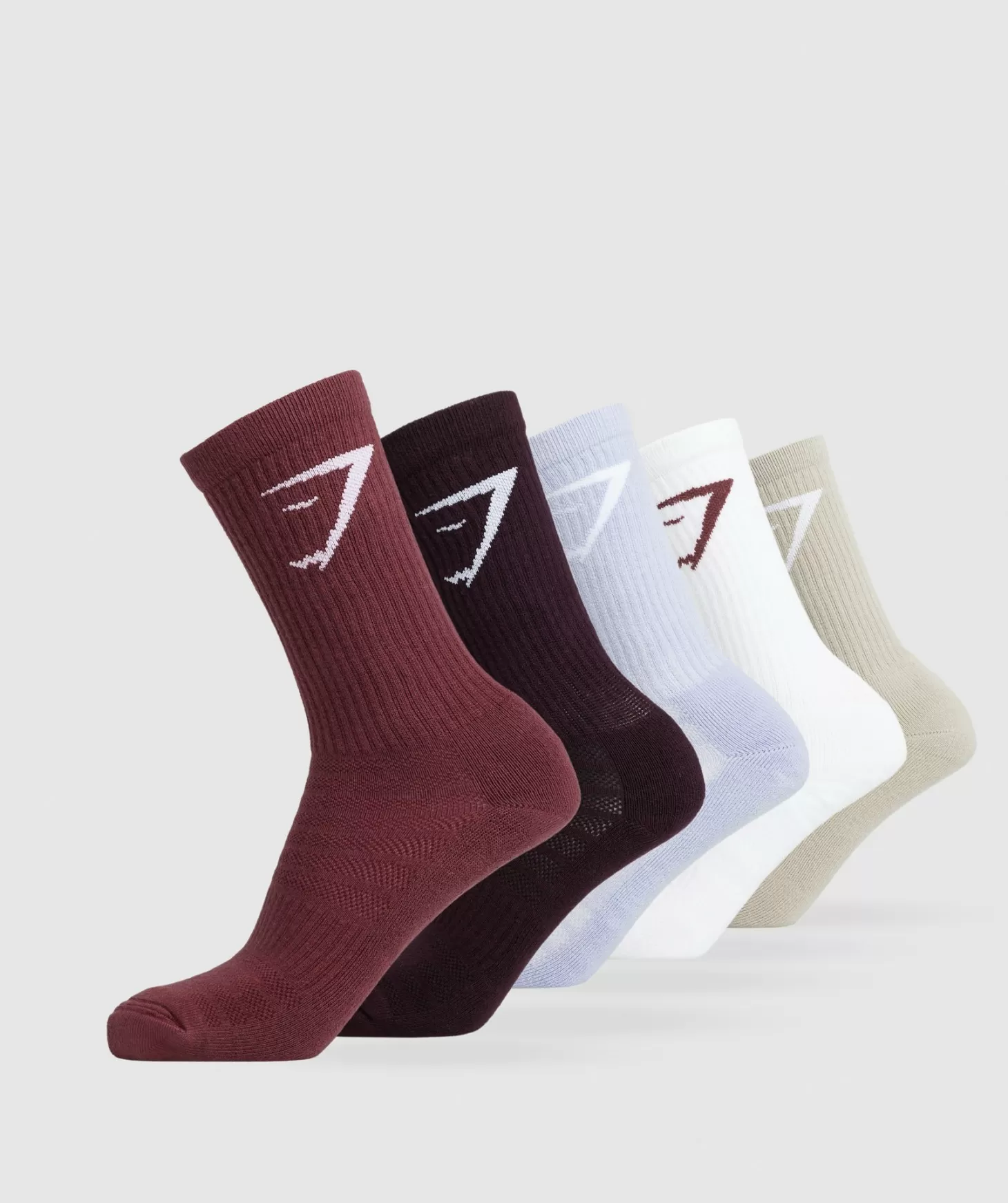 Sportsokken | Gymshark Sportsokken Crew Socks 5Pk