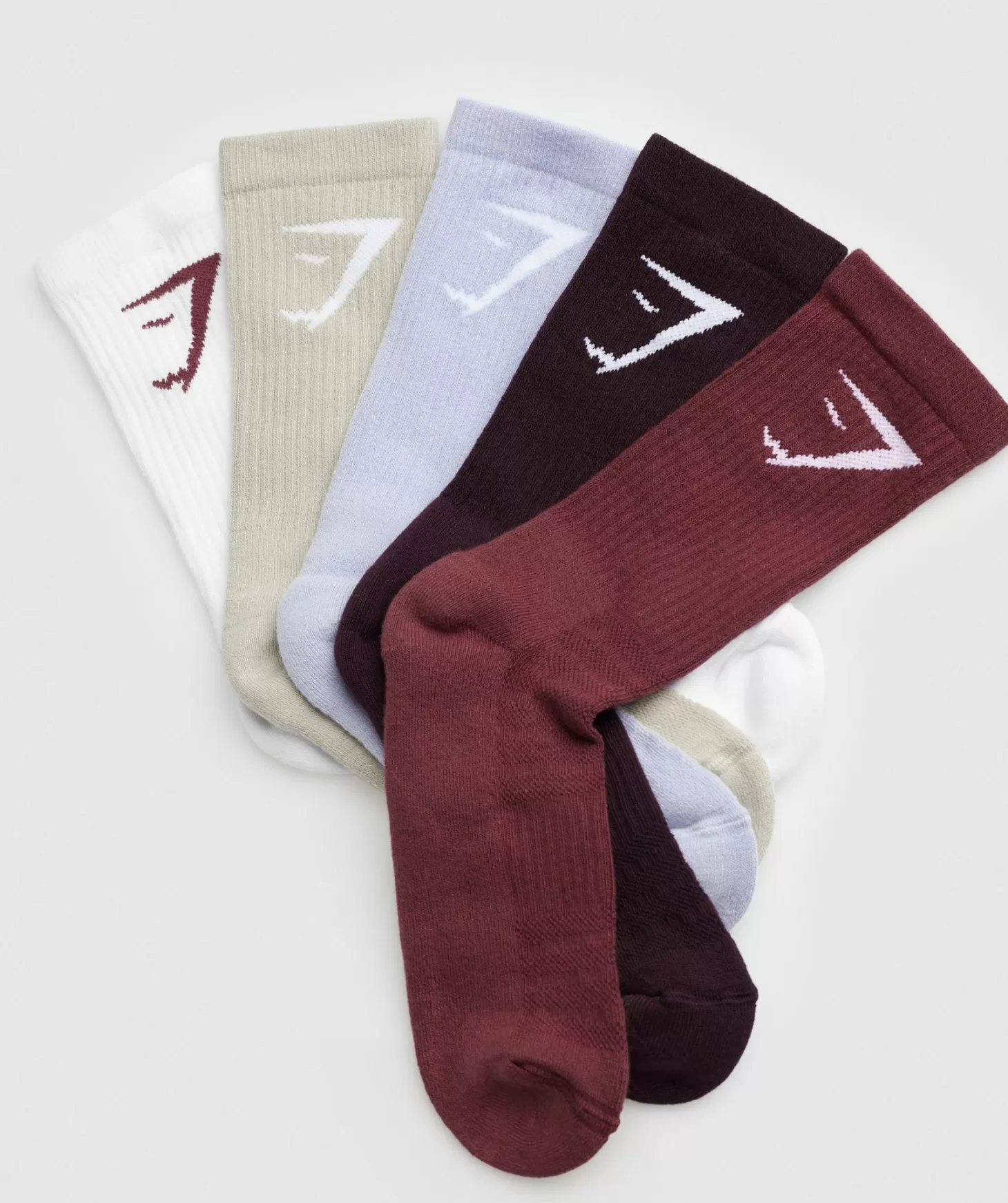 Sportsokken | Gymshark Sportsokken Crew Socks 5Pk