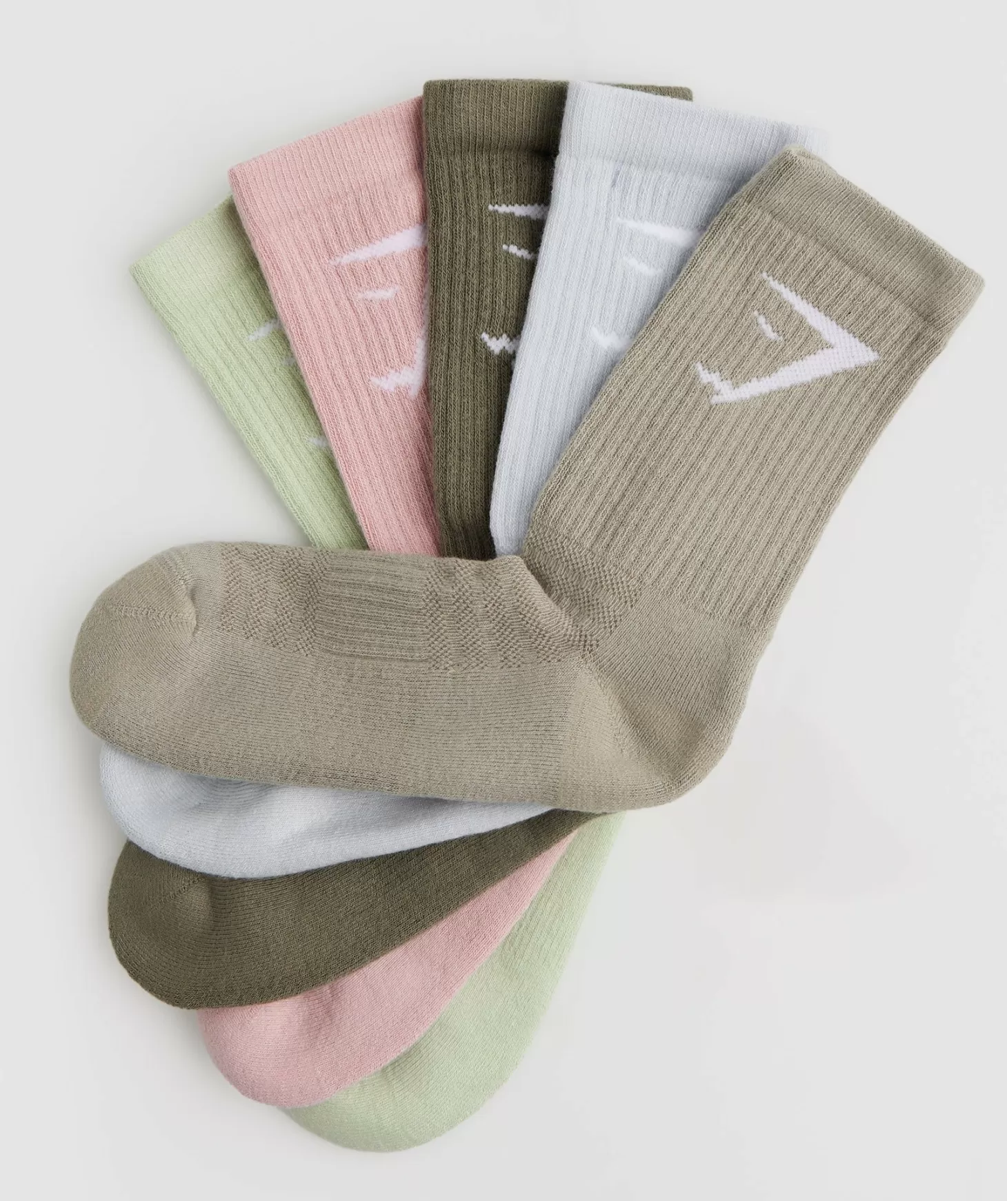 Sportsokken | Gymshark Sportsokken Crew Socks 5Pk