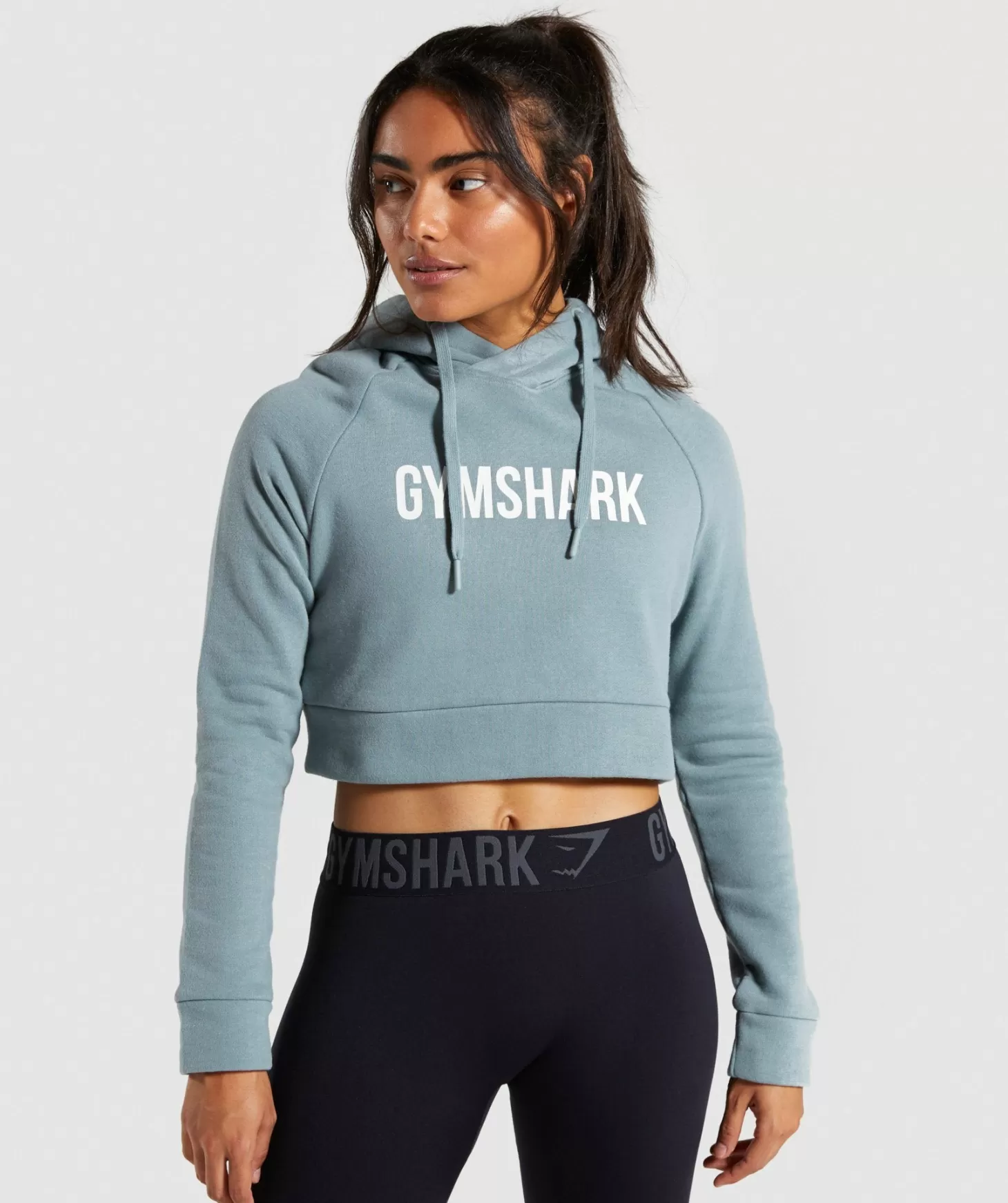 Gymshark Cropped Crest Hoodie