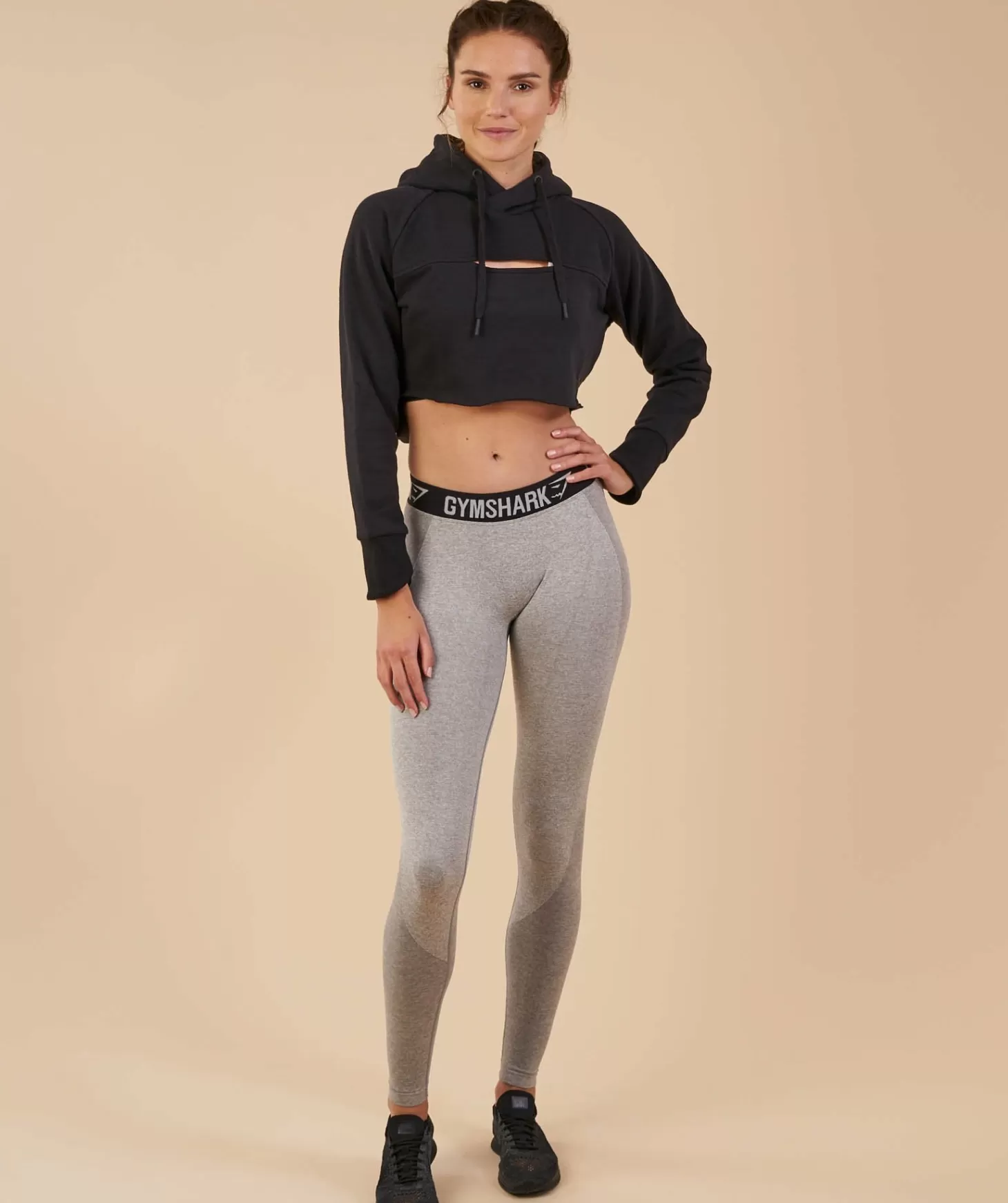 Gymshark Cropped Raw Edge Hoodie