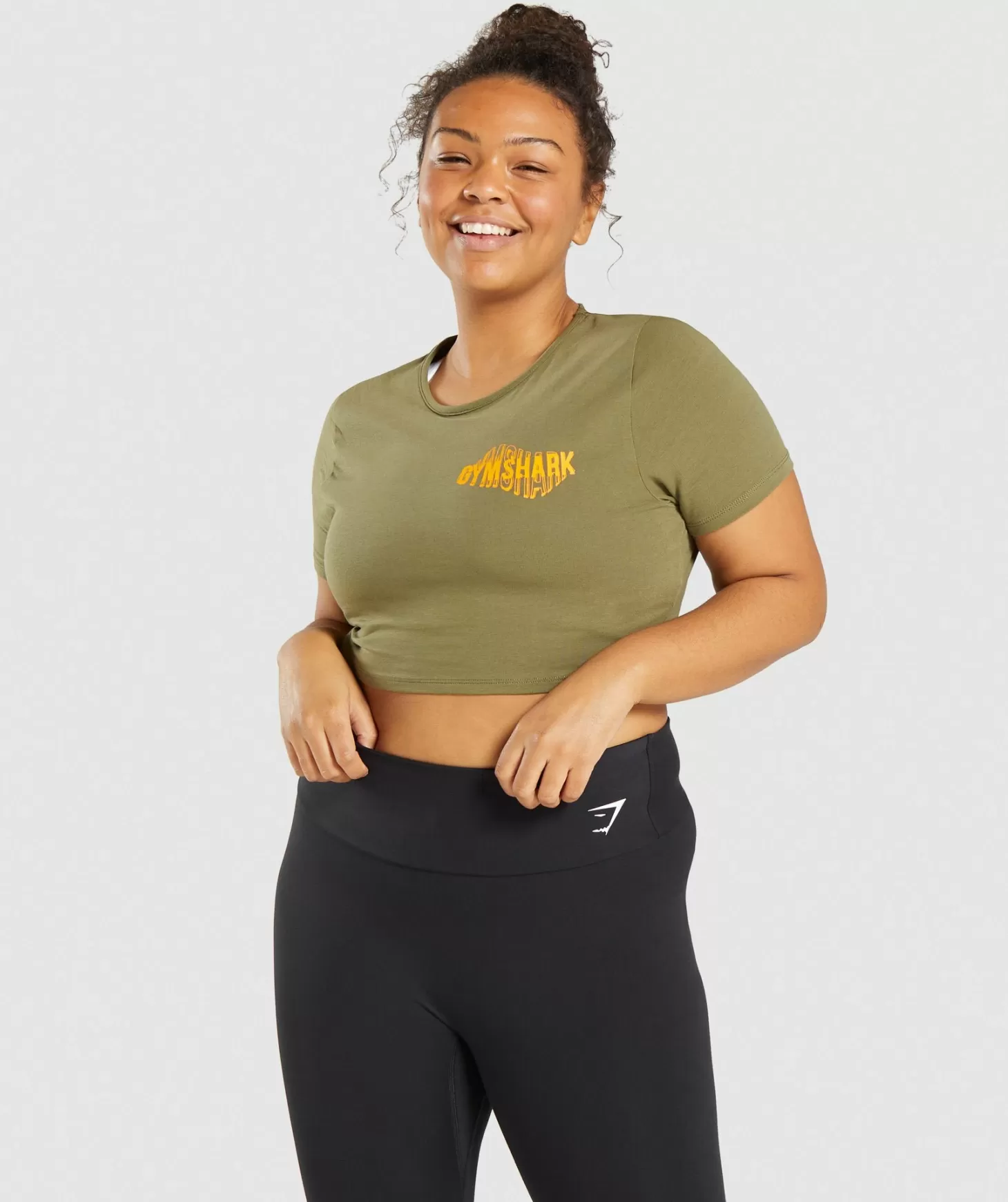 Gymshark Distort Graphic Crop Top