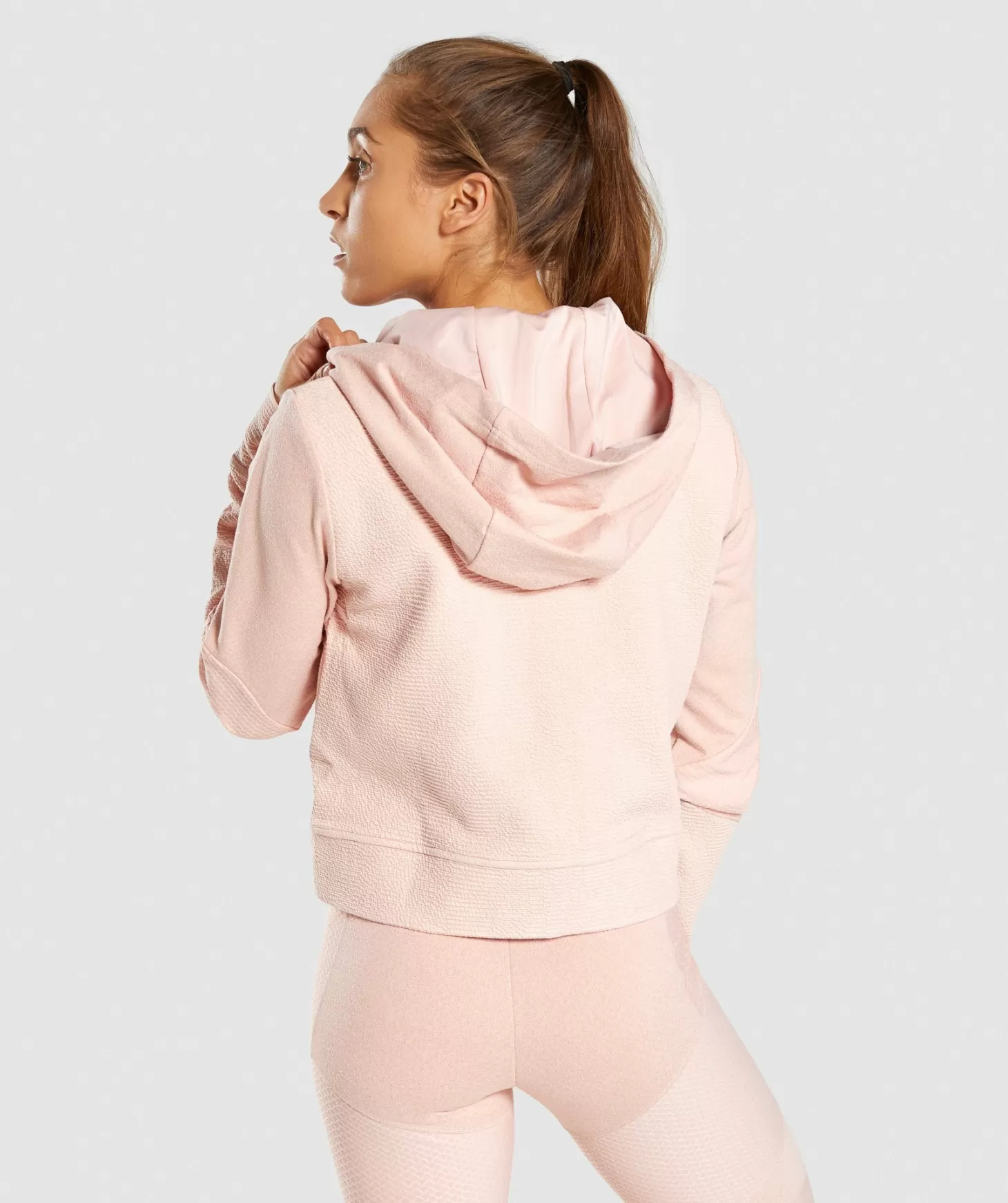 Gymshark True Texture Hooded Bomber Jacket