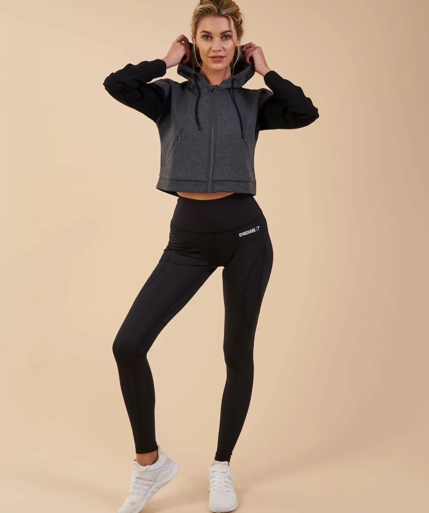 Gymshark Two Tone Cropped Hoodie