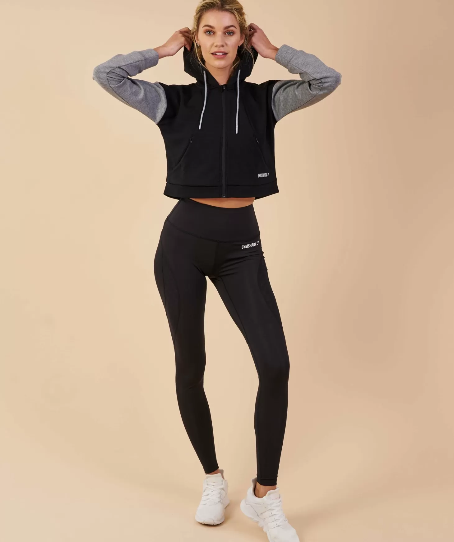 Gymshark Two Tone Cropped Hoodie