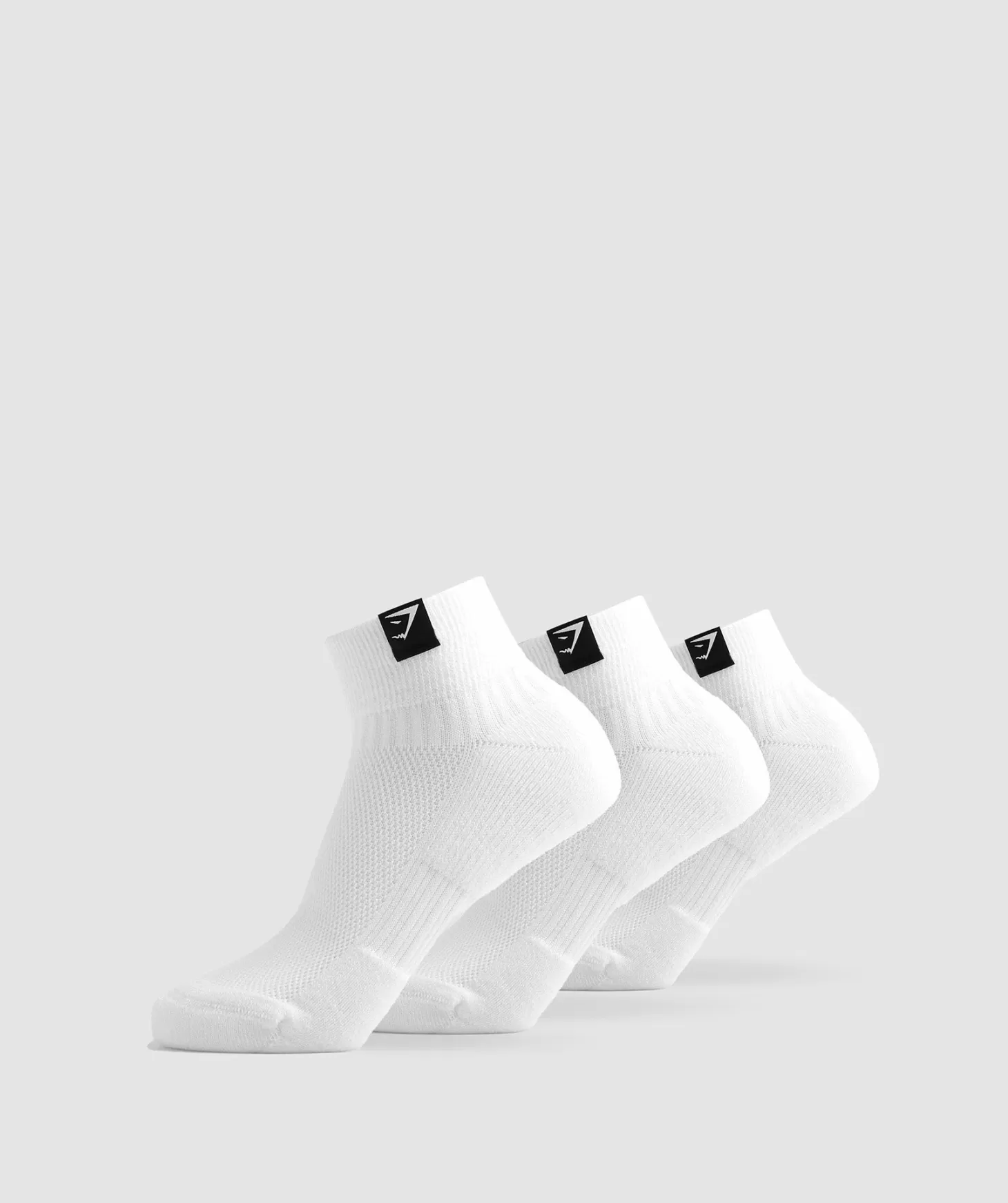 Sportsokken | Gymshark Sportsokken Woven Tab Sneaker Socks 3Pk